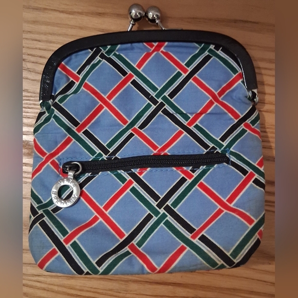 NWOT Vera Bradley Sun Valley Boho Geometic Flap Over Kiss Lock Clutch Purse Bag - Picture 5 of 13